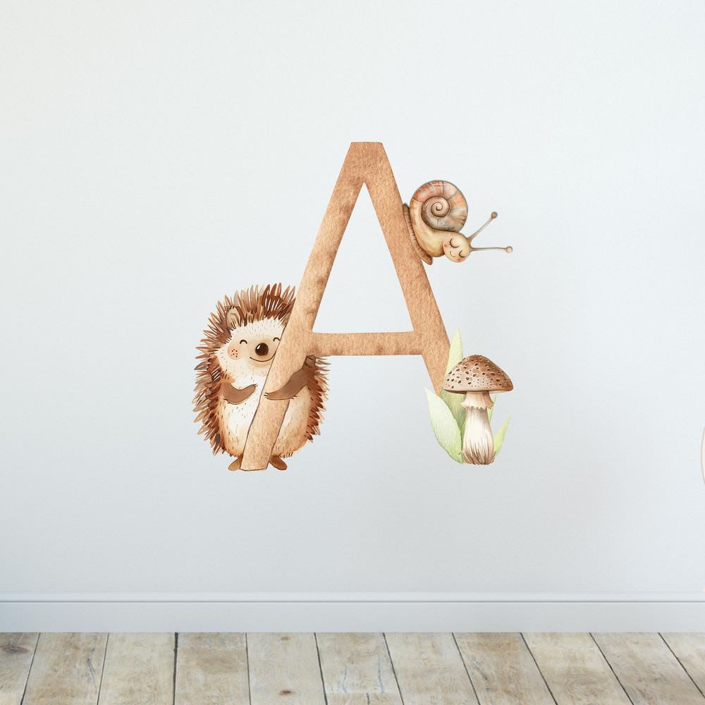 Sunnywall Wandtattoo Buchstaben ABC Waldtiere Aufkleber für Wand & Tür (Buc günstig online kaufen