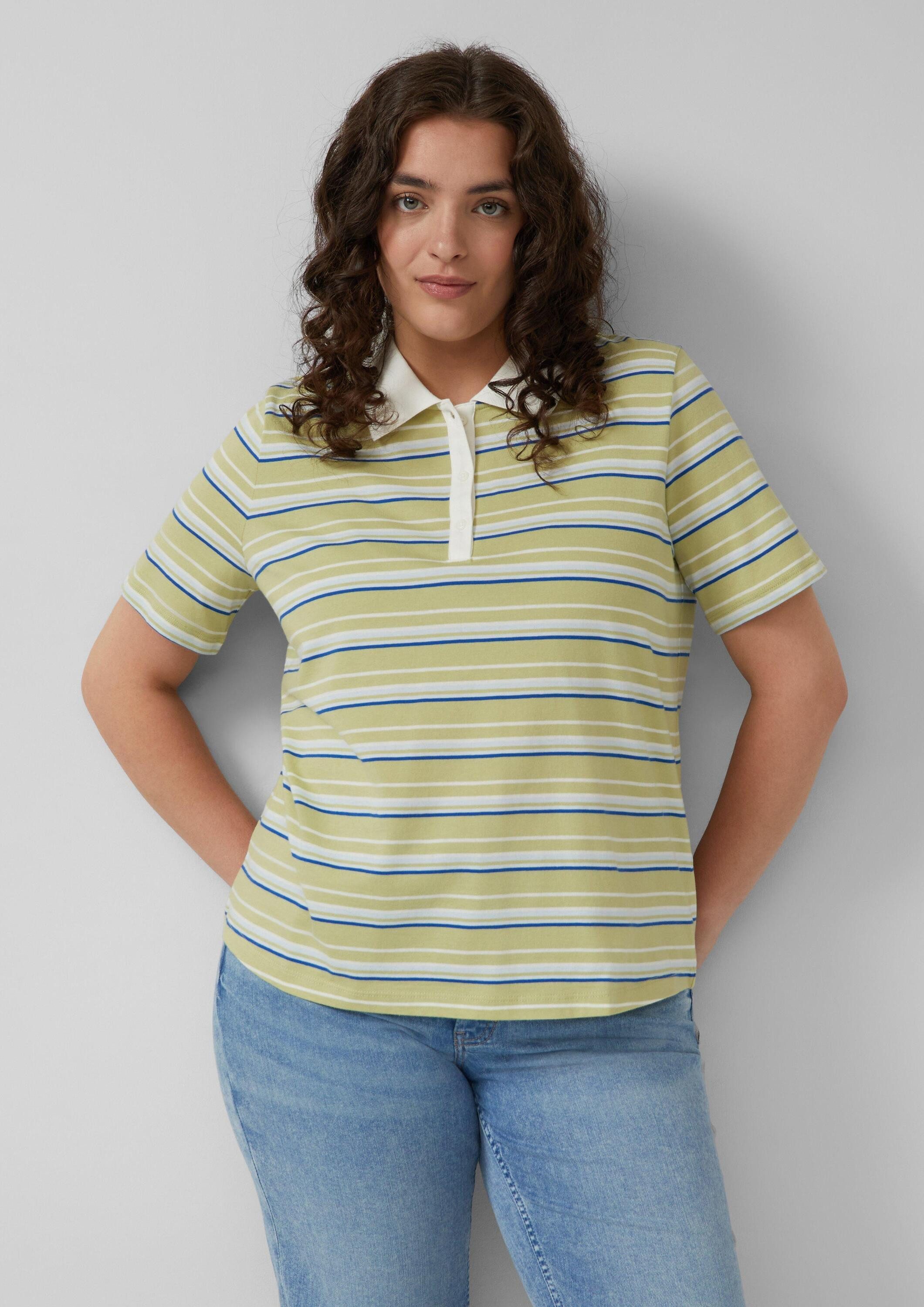 s.Oliver Kurzarmshirt Polo-Shirt Kurzes Poloshirt