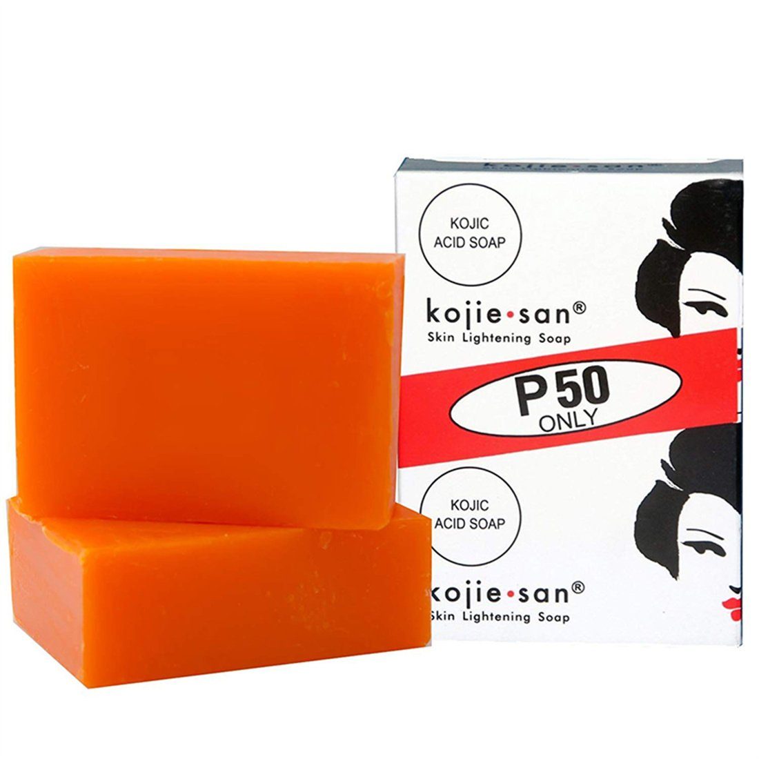 XDeer Seifen-Set Skin Lightening Kojie San Skin Lightening (2 Seifen : 2x65g), Hautaufhellende Seife mit Kojisäure von Kojic Acid Soap