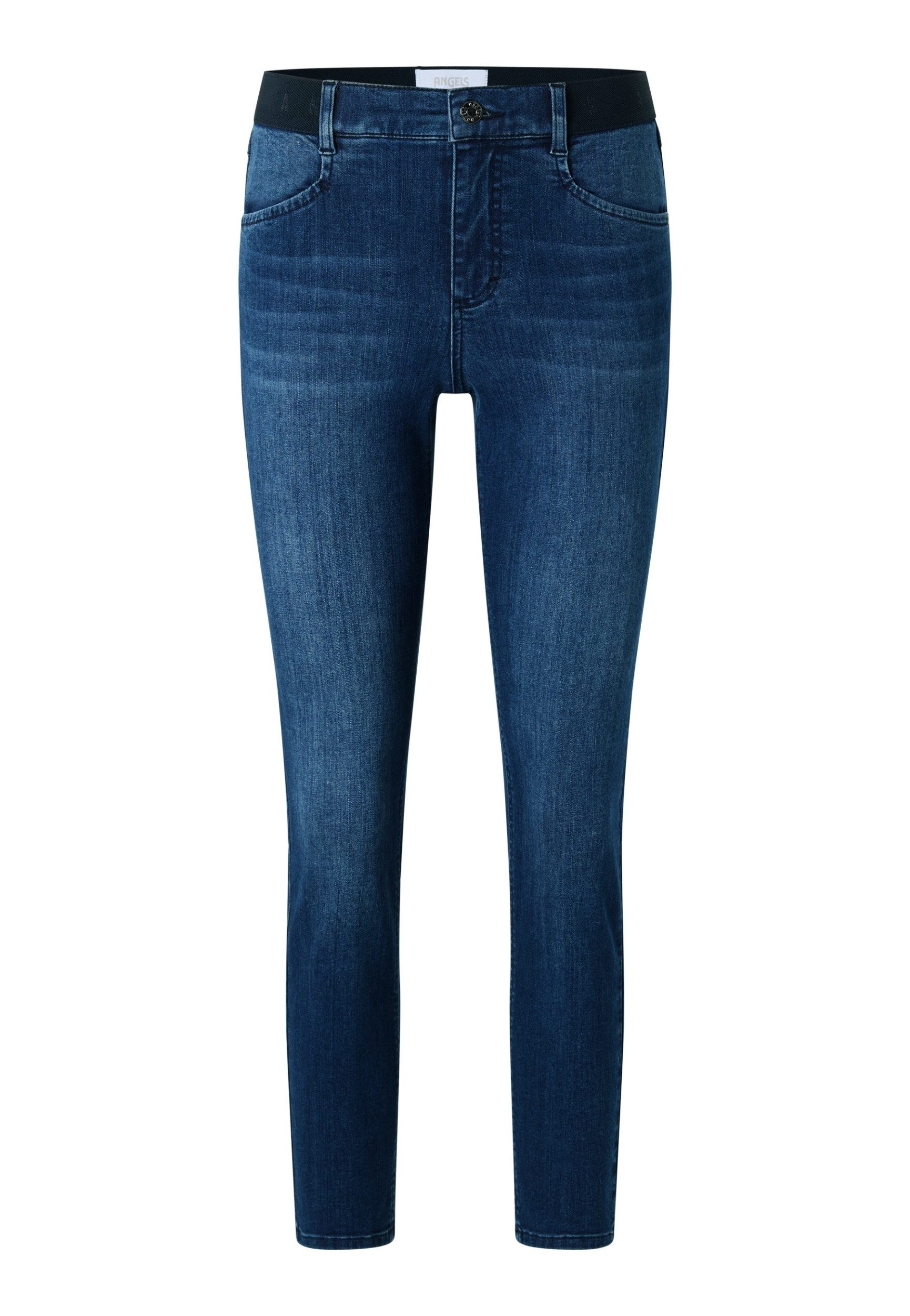 ANGELS 5-Pocket-Jeans ORNELLA SPORTY BLUE USED BUFFI CRINKLE günstig online kaufen