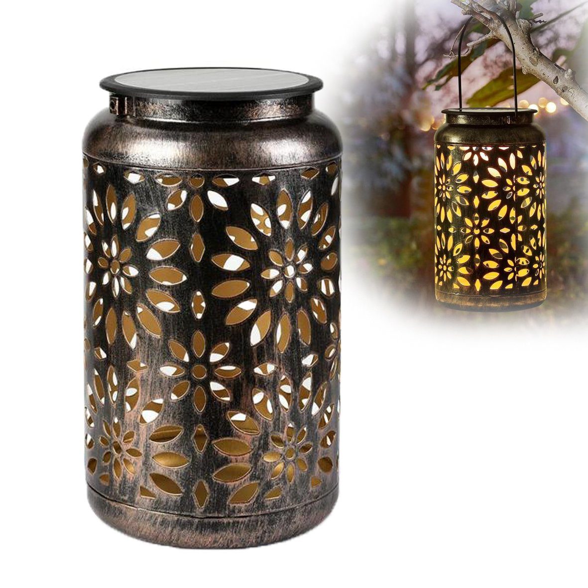 EVERY LED Solarleuchte Solarlampe Tischlampe Außen 2er Set, LED fest integr günstig online kaufen