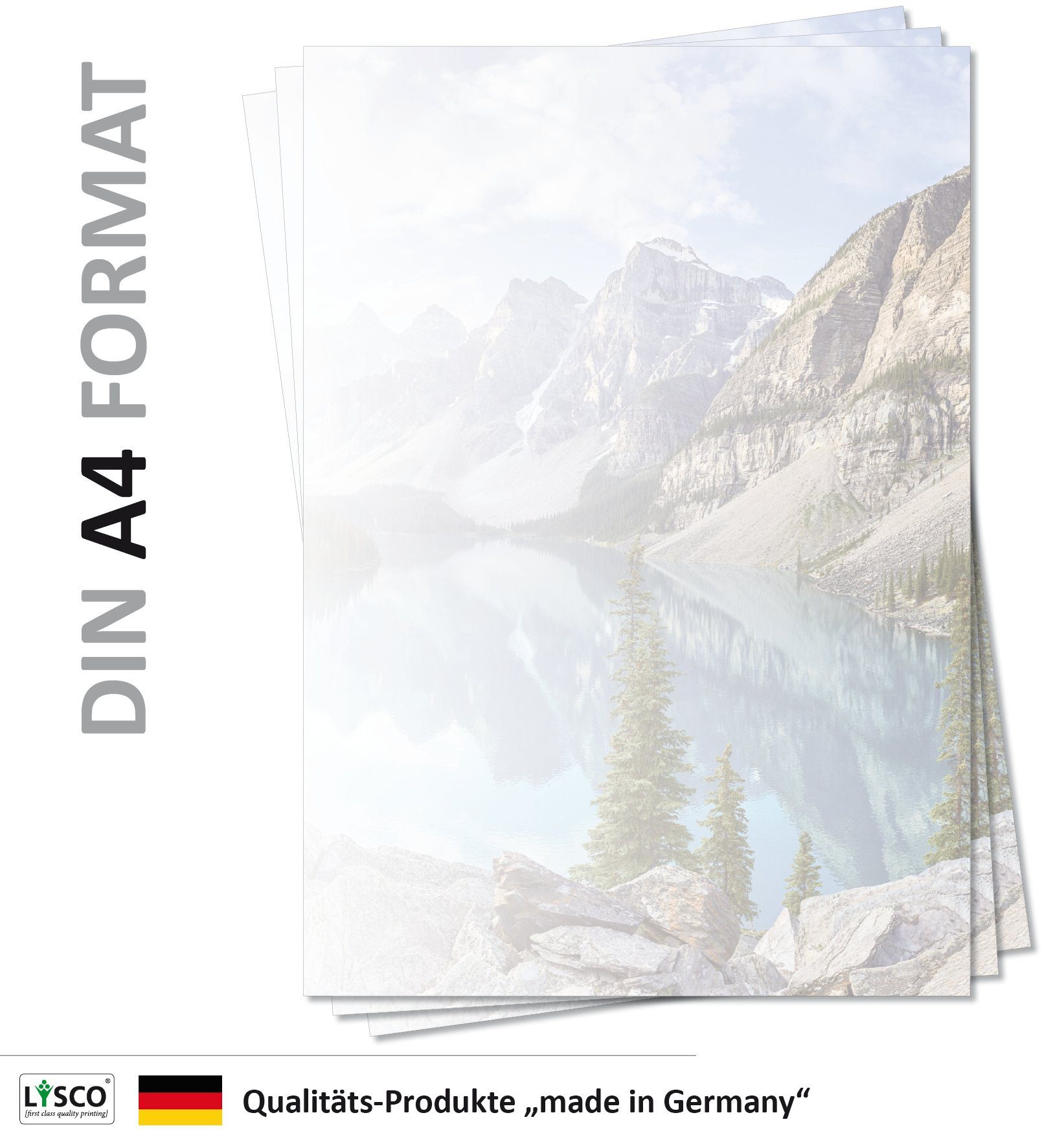LYSCO Briefpapier Motivpapier wunderschöne Natur DIN A4, gut beschreibbar, natürliche Atmosphäre, für alle Drucker geeignet. – Bild 3 von 3