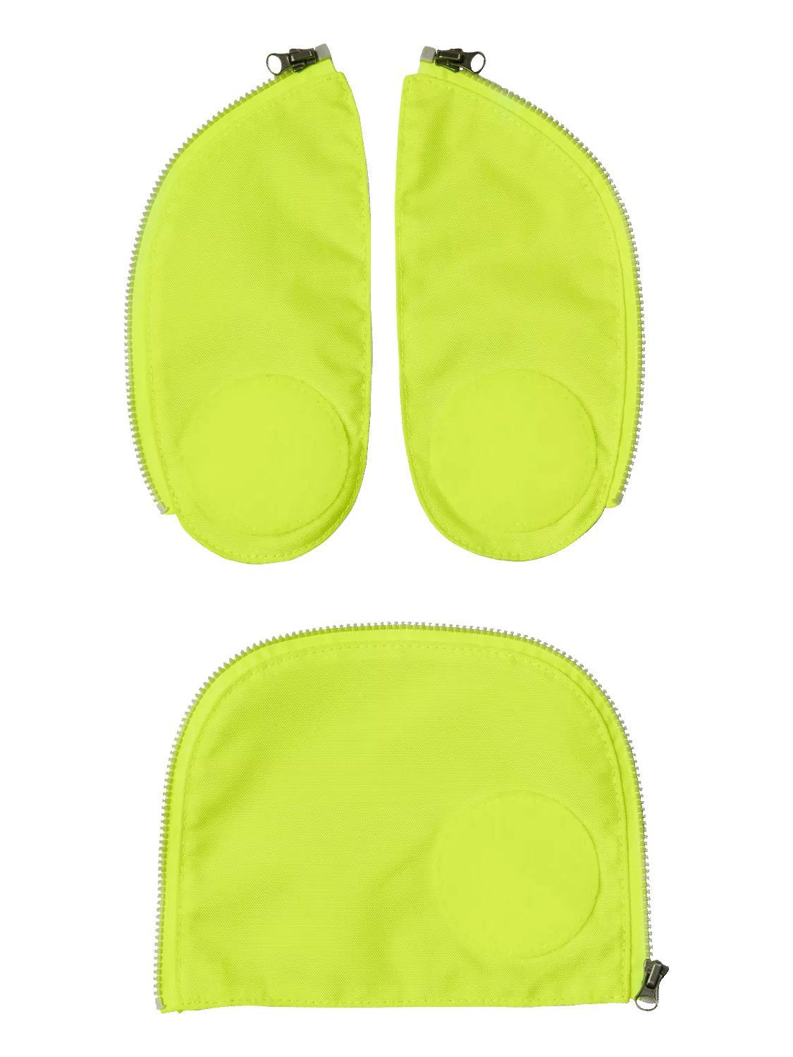 ergobag Schulranzen Fluo LED Zip Set (3-tlg), reflektierend