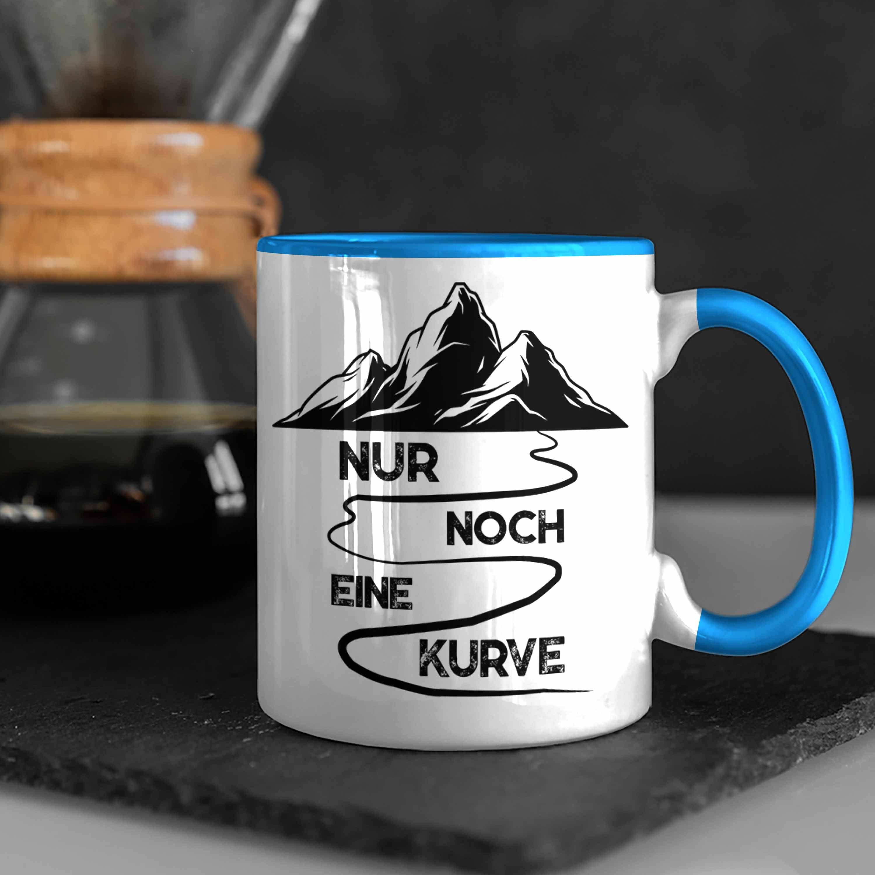 Wandern Geschenk Noch Geschenkidee Tasse Trendation Nur - Wanderer Alpen Blau Eine Kurve Berge Geschenke Trendation Tasse