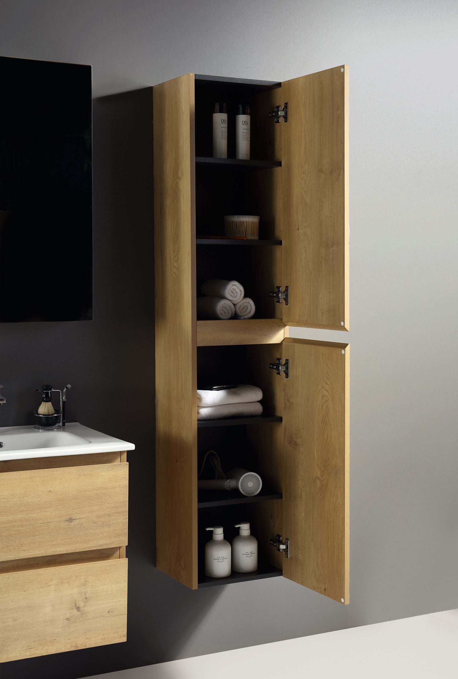 Alpenberger Badmöbel-Set Badezimmermöbel Badezimmer Schrank - günstig online kaufen