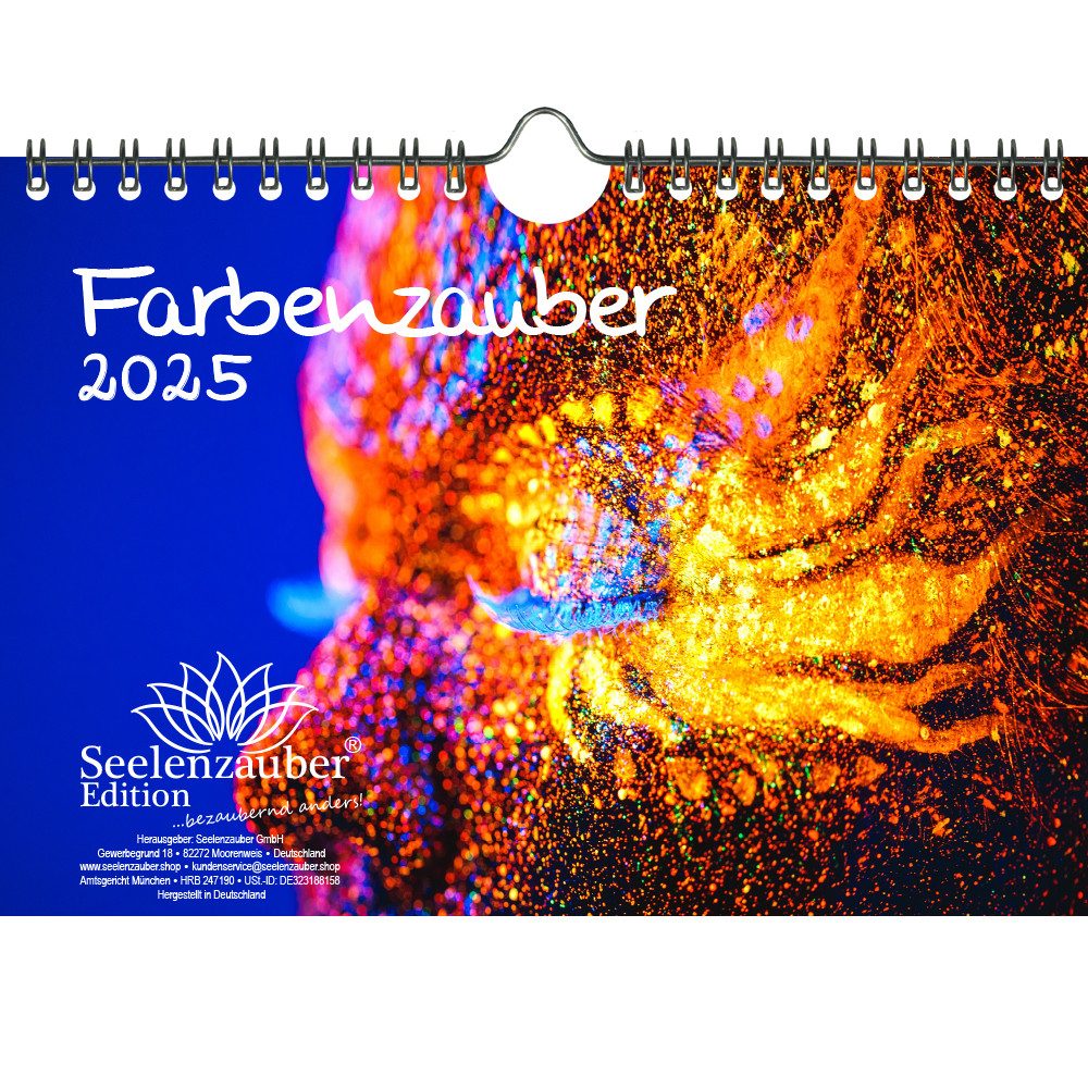 Seelenzauber Wandkalender Farbenzauber DIN A5 Kalender für 2025 Farben