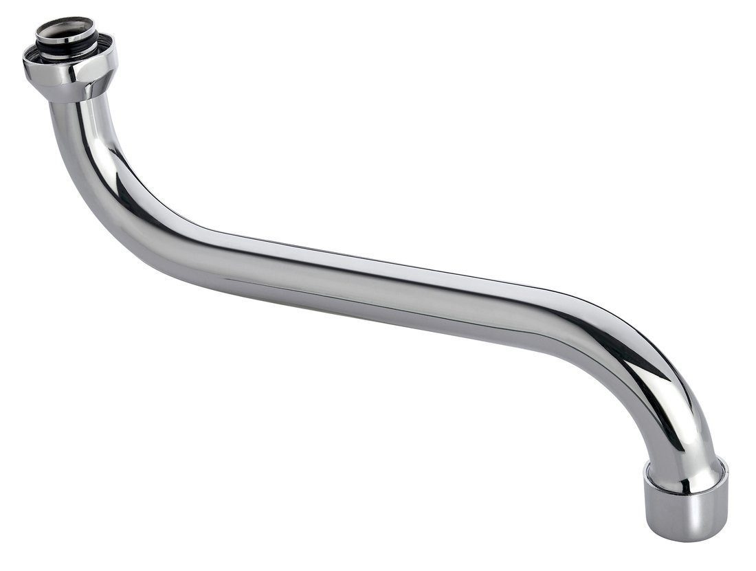 Aqualine Waschtischarmatur Wasserauslauf, 177mm, S-Form, Chrom Aqualine-15S120