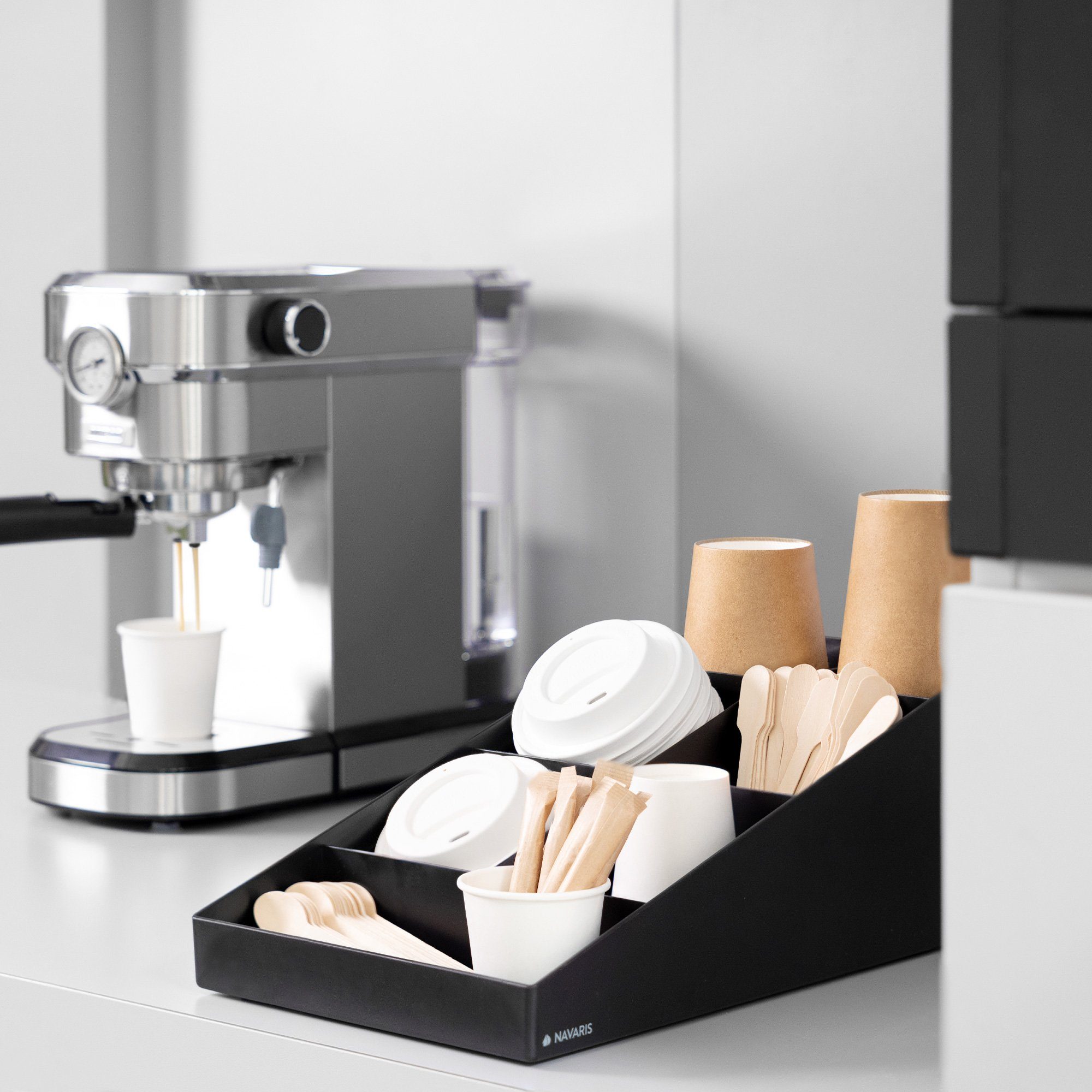 Navaris Aufbewahrungsbox Kaffee Spender Organizer - günstig online kaufen