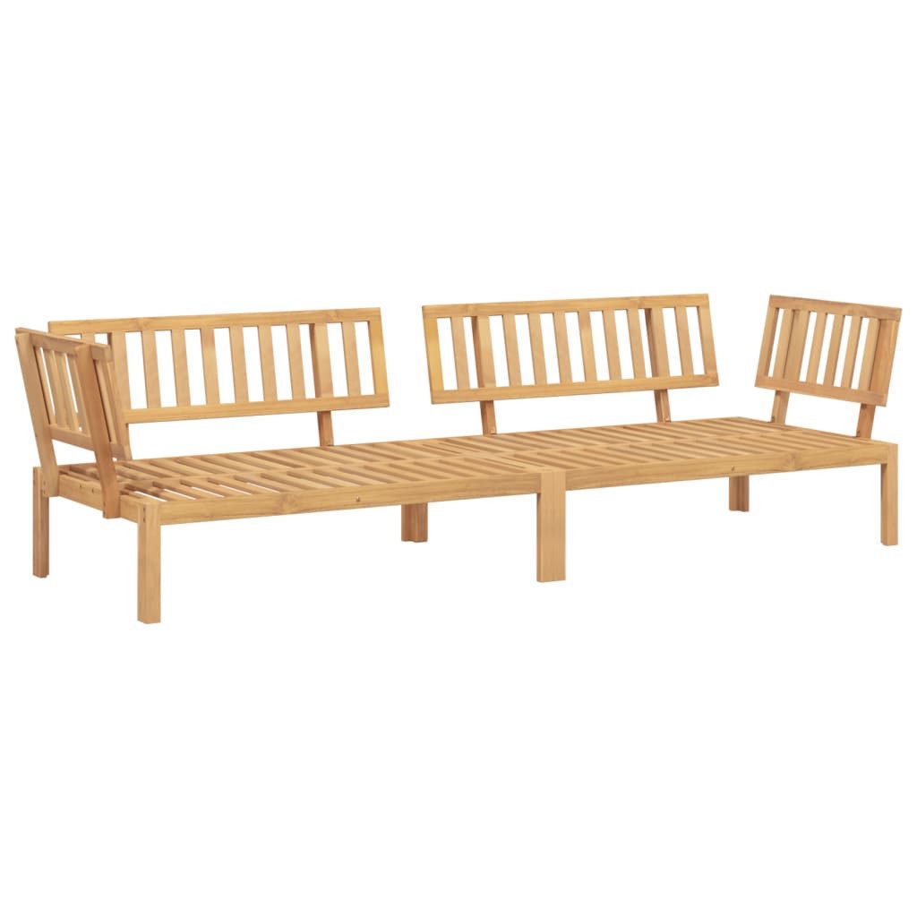 vidaXL Loungesofa Garten-Ecksofas aus Paletten 2 Stk. Massivholz, 1 Teile