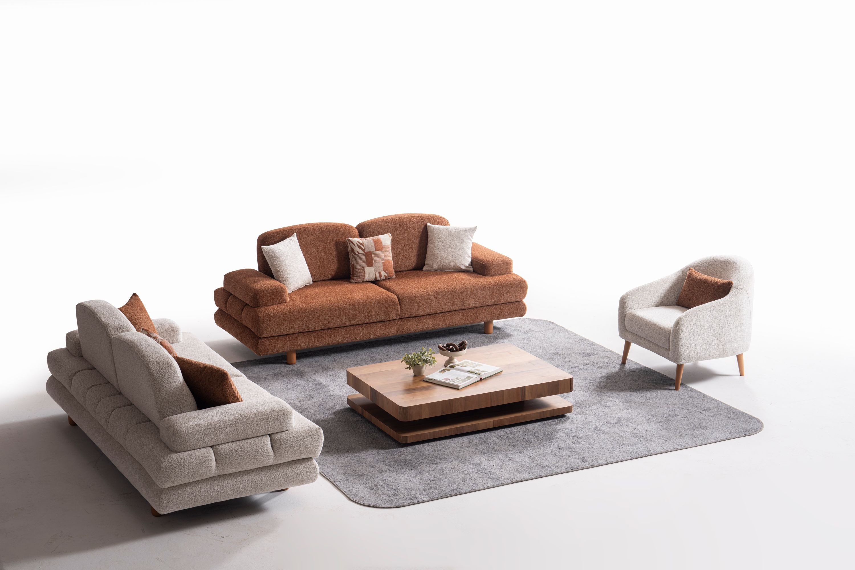 Nobelaa Sofa Sitzgruppe/Sofa Set - Wohnzimmergarnitur "Helios" 3+3+1