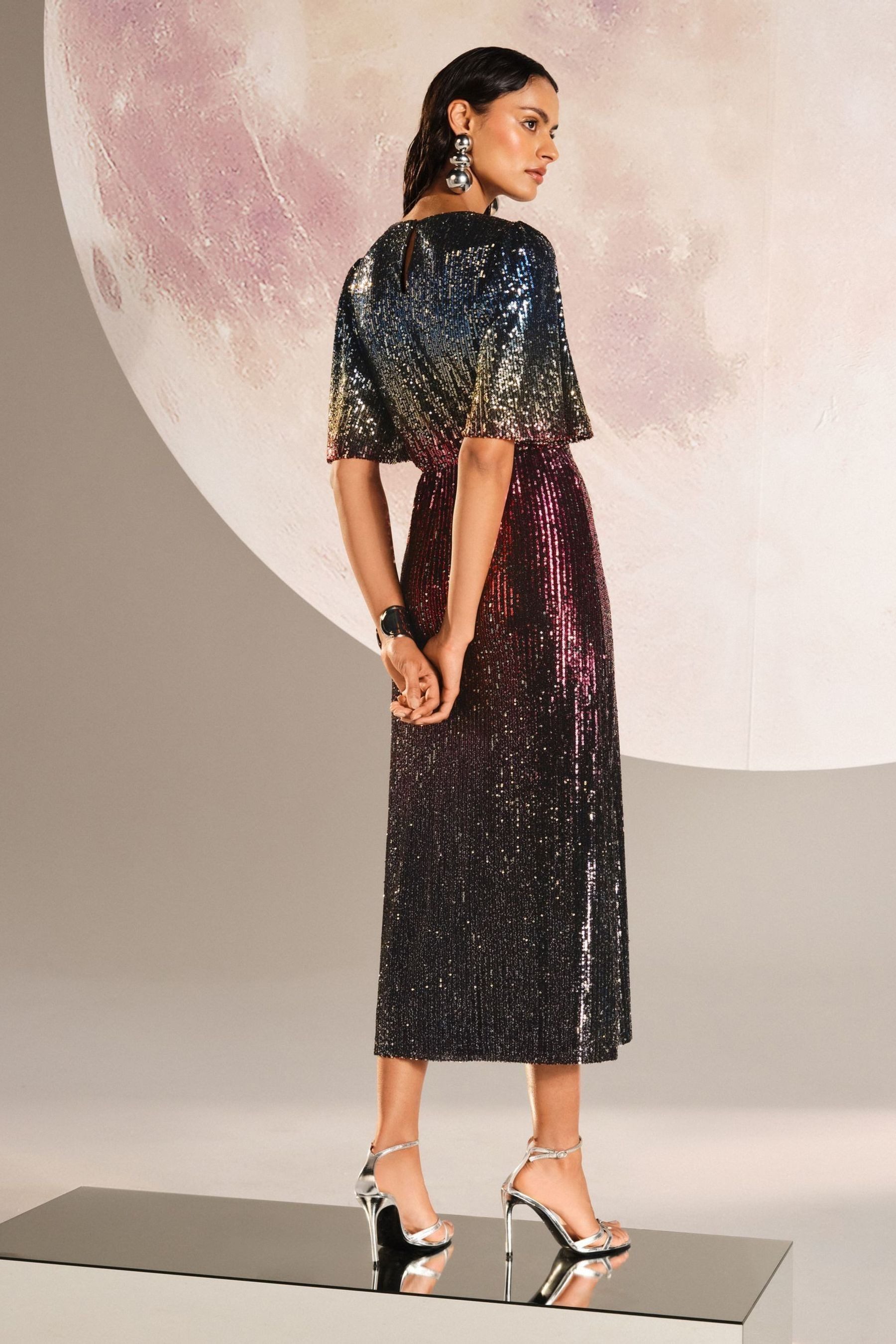 Love & Roses Midikleid Love & Roses Midikleid mit Pailletten (1-tlg) günstig online kaufen