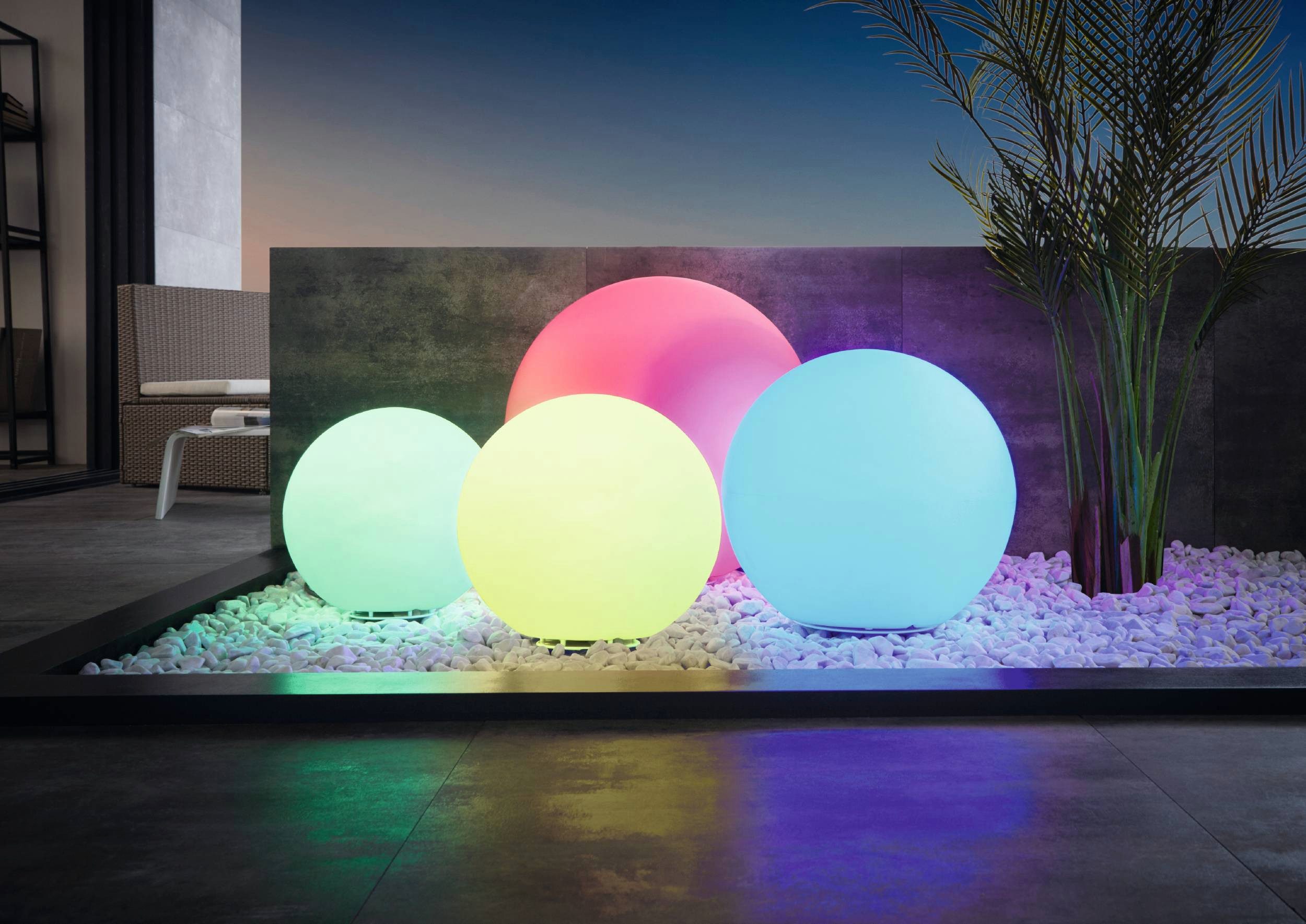 EGLO Kugelleuchte MONTEROLO-Z, Ø 60cm, Zigbee 3.0, Gartenlampe, Bluetooth, günstig online kaufen