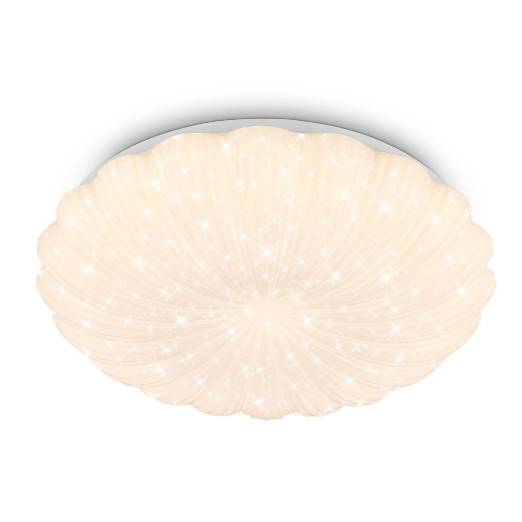 Briloner Leuchten LED Deckenleuchte LED Deckenlampe Sternenhimmel, LED fest integriert, 3000K - Warmweiß, 38,5x8,5 cm, Schlafzimmer, Wohnzimmer, Esszimmer, Flur, Küche