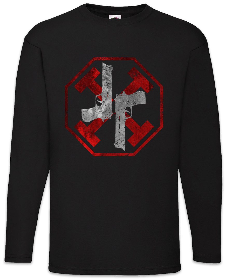 Langarmshirt Gun Kata Langarm T-Shirt Symbol Sign Logo Insigina Equilibrium John