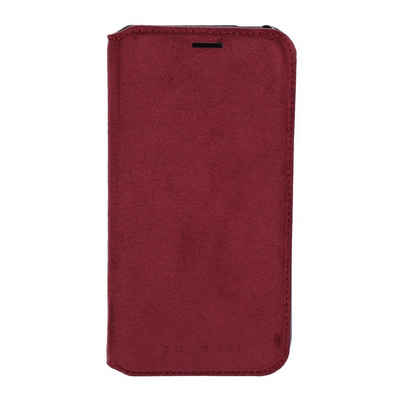 bugatti Handyhülle Leder Flipcase für iPhone X in rot