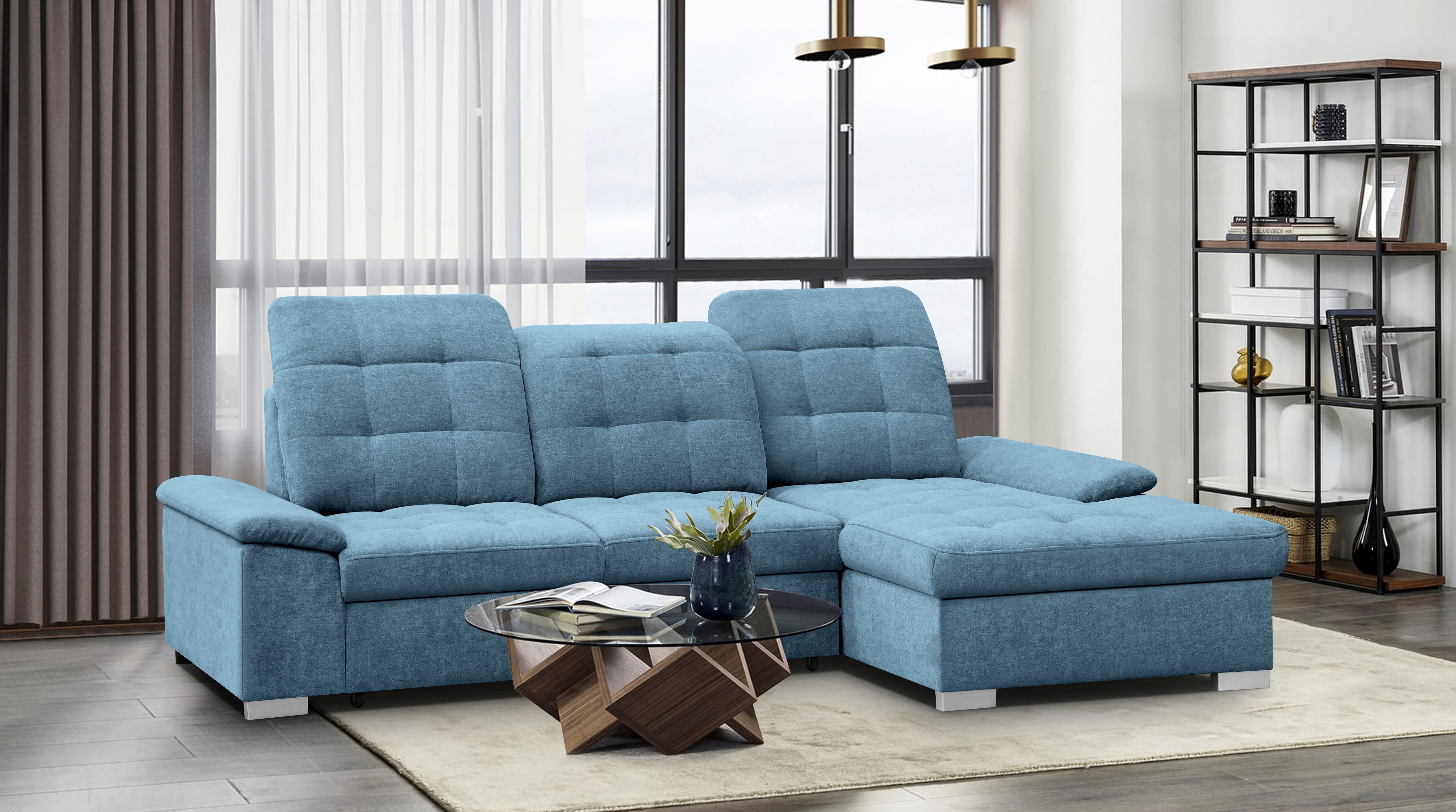 WERK2 Ecksofa "Carmen, mit Bettfunktion & Bettkasten, optional Sitztiefenve günstig online kaufen