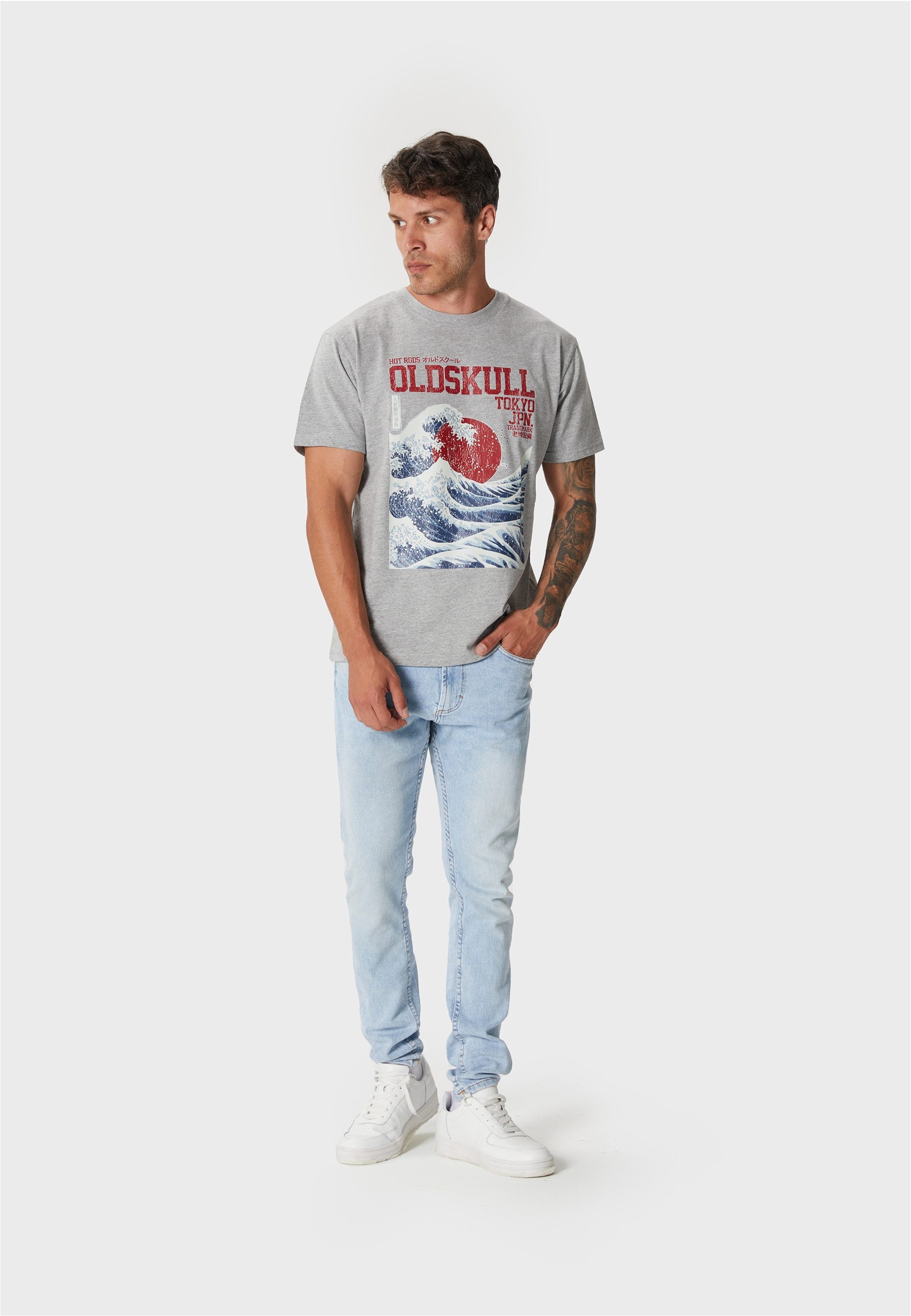 Oldskull T-Shirt Asian Big W (1-tlg) mit coolem Print günstig online kaufen