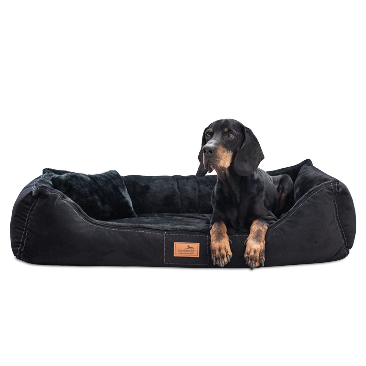 Tierbett Ultraweiches orthopädisches Hundebett FLOYD Velours und Plüsch