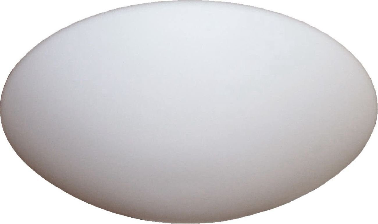Licht-Erlebnisse Deckenleuchte PLAFONNIERE, ohne Leuchtmittel, Deckenlampe Glas Weiß E27 Ø 40 cm Flur Wohnzimmer Beleuchtung