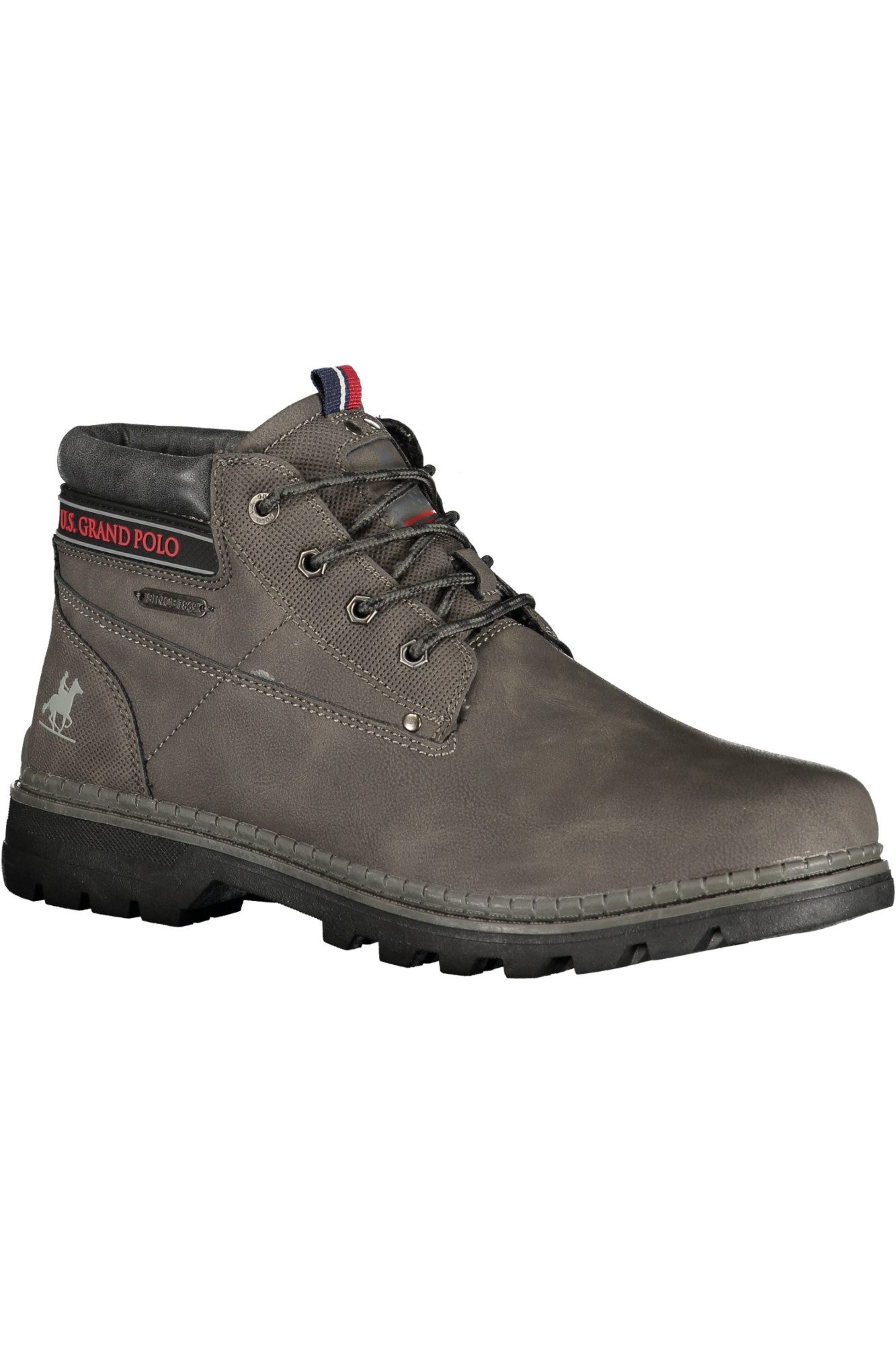 U.S. Polo Stiefelette Zeitlose Herrenstiefel in Grau mit Kontrastdetails