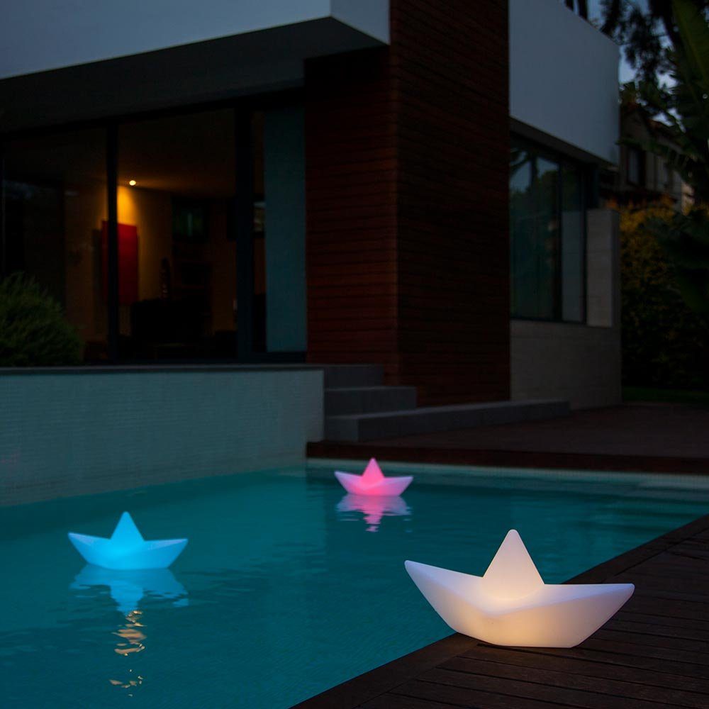 LichtTrend LED Gartenleuchte »Schwimmfähige AkkuLEDDekolampe The
