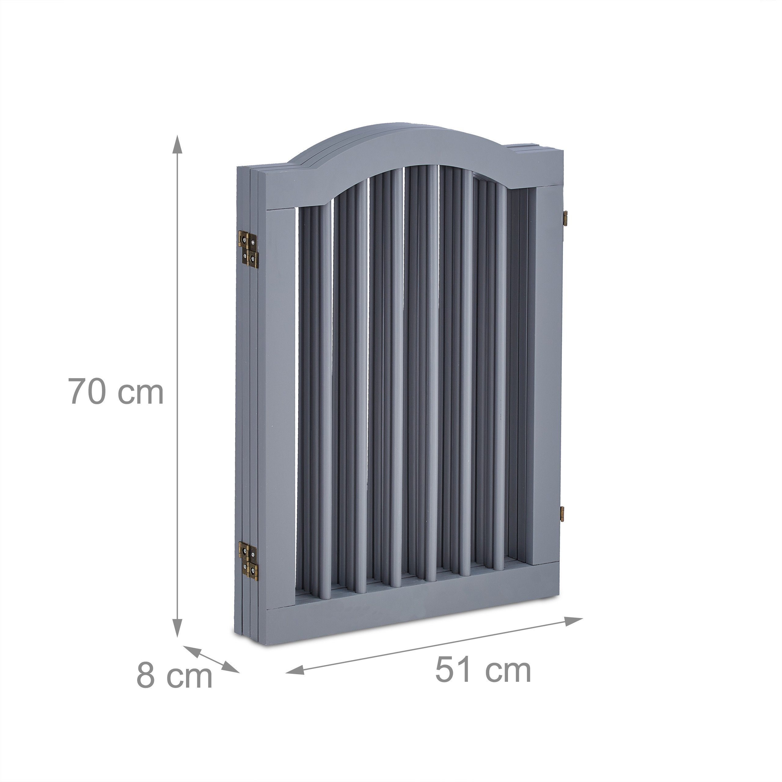 relaxdays Universalschutzgitter Graues Absperrgitter 70 cm hoch (4 St) – Bild 5 von 5