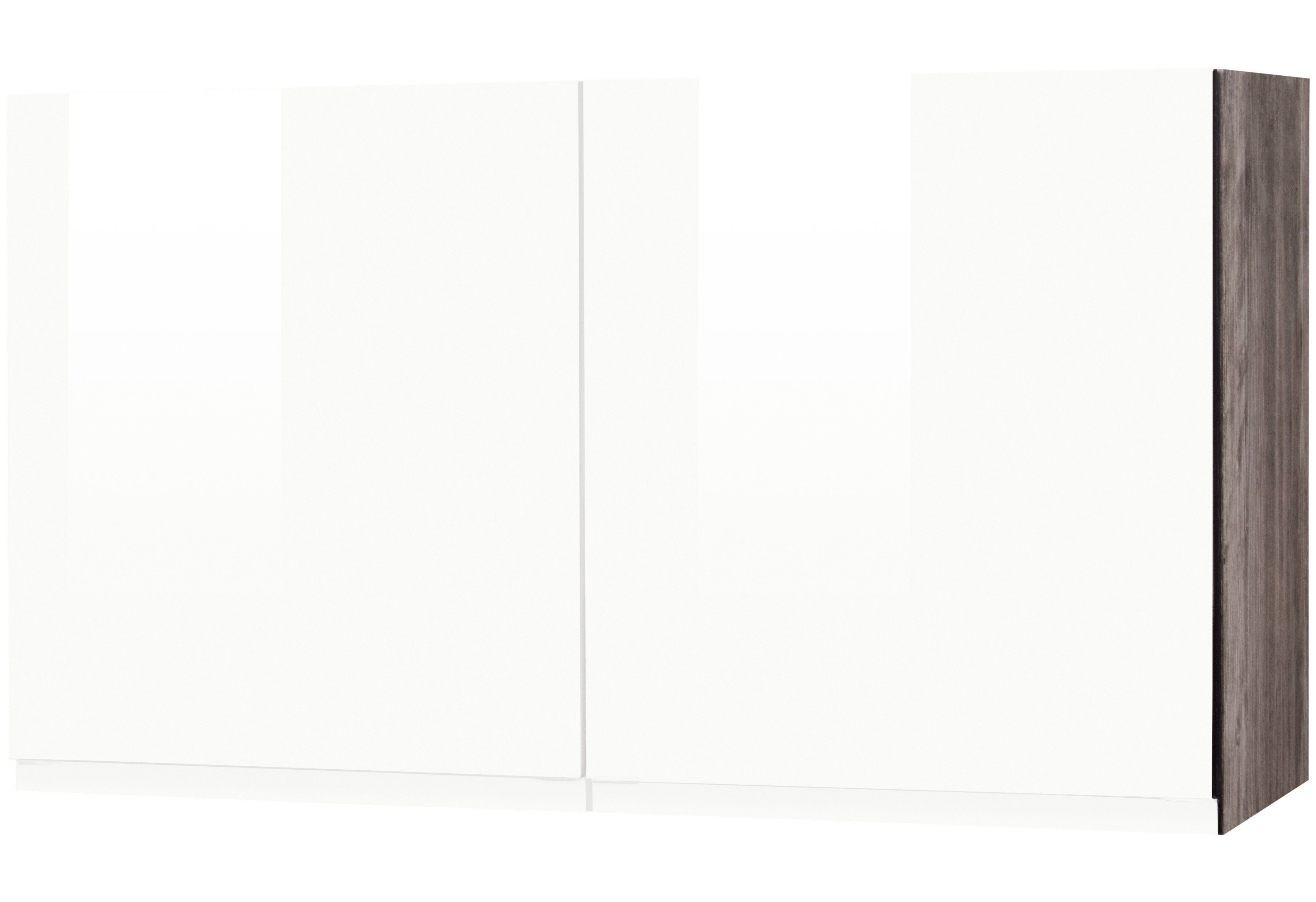 weiß Hochglanz/eiche vintage