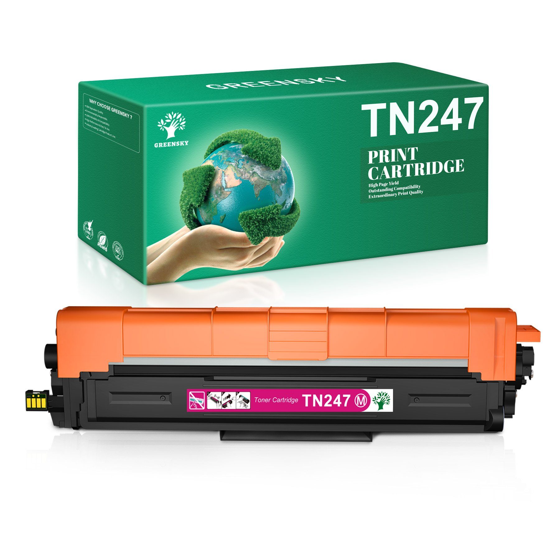 HL-L3210CW TN-243CMYK MFC-L3750CDW Tonerkartusche Greensky HL-L3230CDW TN247 L3730CDN, Brother MFC-L3770CDW), HL-L3270CDW 1Magenta (MFC-L3710CW für