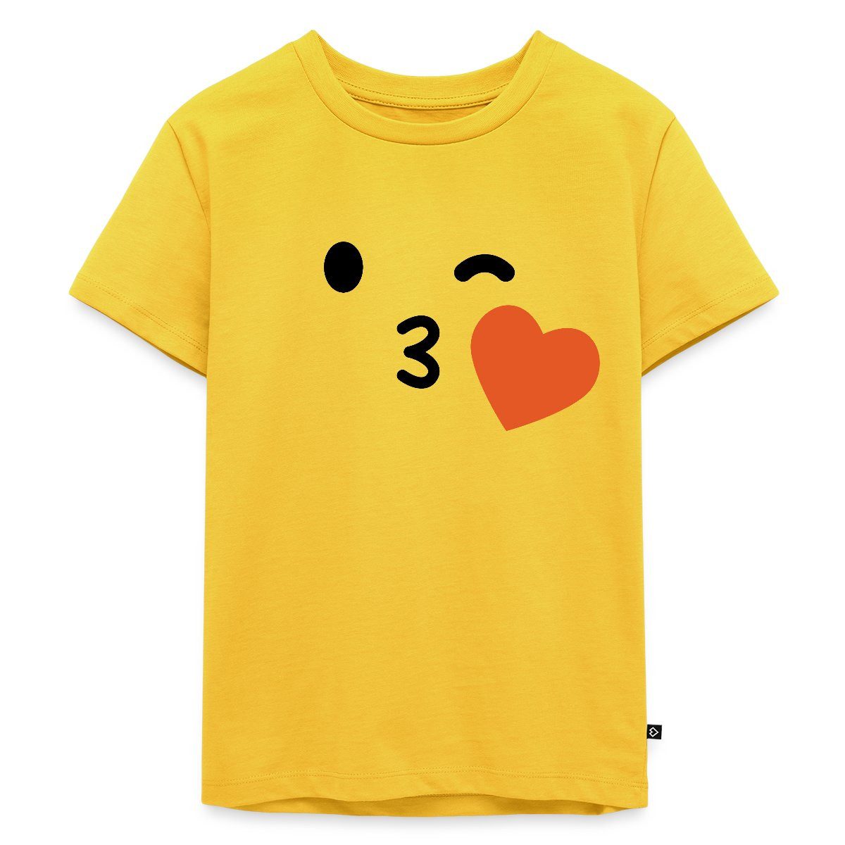 T-Shirt Emoticon Kuss Kostüm Karneval Gruppenkostüm Kinder Premium T-Shirt