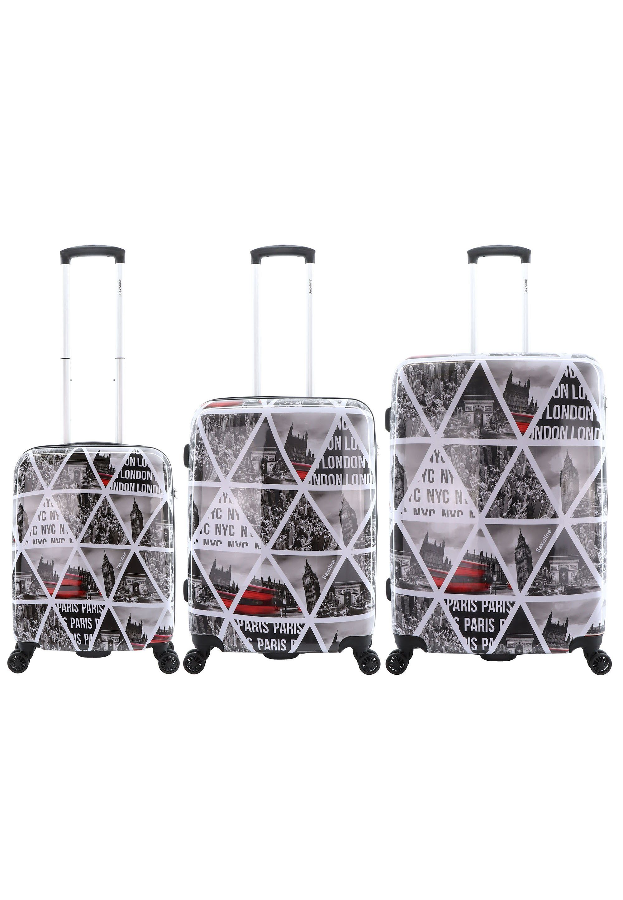 Saxoline® Чемоданы Cities, Hergestellt aus Acrylnitril-Butadien-Styrol (ABS)