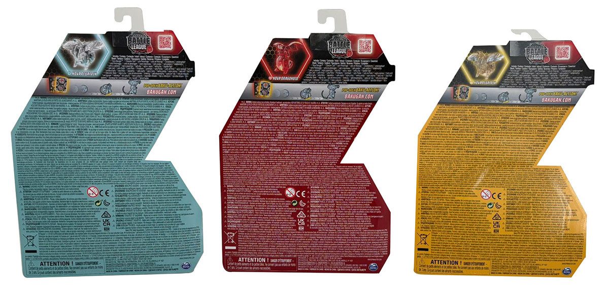 Spin Master Actionfigur Bakugan Legends Nova – Zufälliger Bakugan mit Licht & Karten – Leuchte