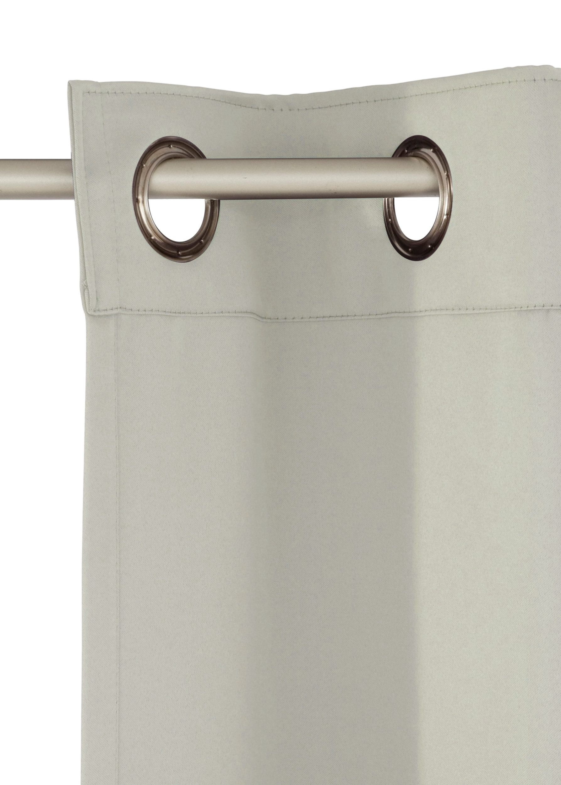 OTTO home Verdunkelungsvorhang Solana, Ösen, verdunkelnd, 2er Set, Topseller (2 St), Ösen, verdunkelnd, 2-er Set, Breite 140 cm, einfarbig – Bild 4 von 5