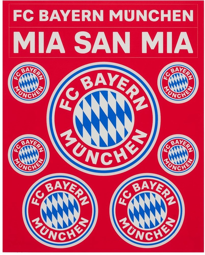 FC Bayern München Aufkleber Aufkleberkarte 2er Set