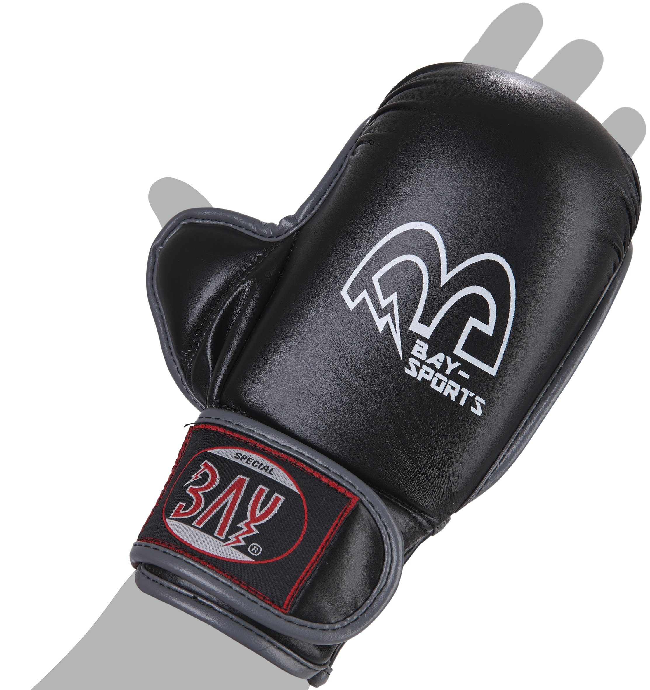 BAY-Sports MMA-Handschuhe Cage Fighter MMA, Krav Maga FreeFight Training Handschutz Handschützer (Paar), XXS - XL, Erwachsene und Kinder, Profi Ausführung Training