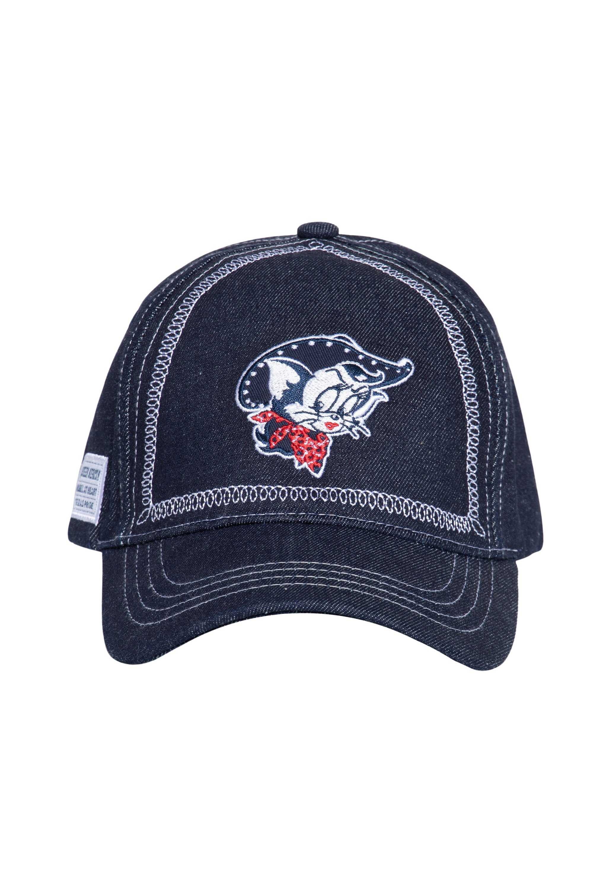 QueenKerosin Trucker Cap Rebel At Heart Texas Pride (1-St) im Comic Retro-Look
