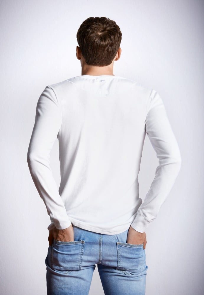 Schiesser Langarmshirt Freizeit Revival Karl-Heinz weiss Herren günstig online kaufen