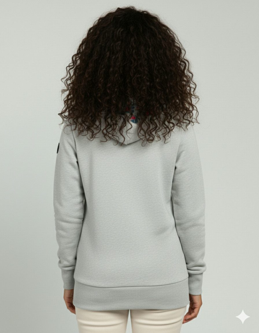 Ragwear Sweatshirt ANGELLIKA FLOWERS O mit asymmetrischem Schalkragen günstig online kaufen