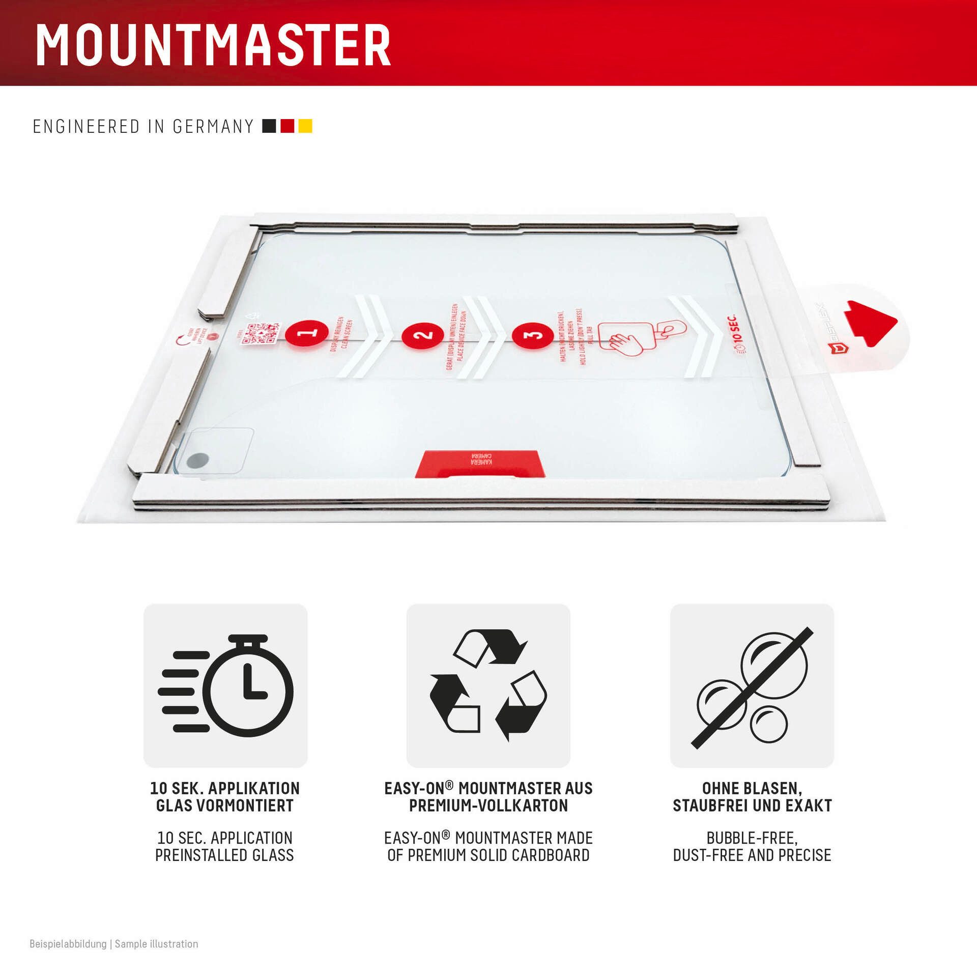 Displex Displayschutzglas Tablet Real Glass für Apple iPad Air 11'' (2026), Displayschutzfolie, Schutzfolie, Bildschirmschutz, kratz- & stoßfest – Bild 5 von 5