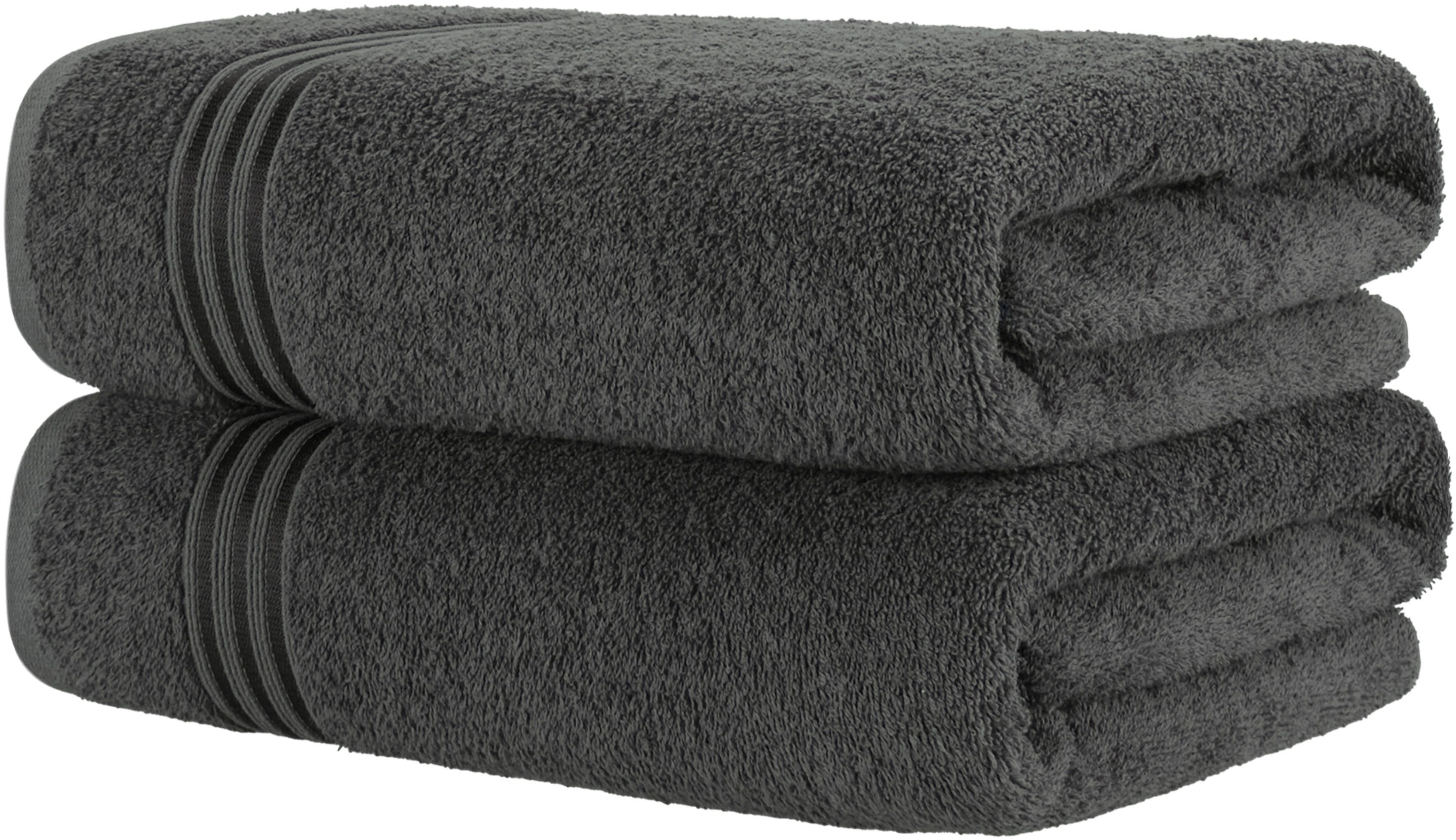 HAMMETEX Saunatuch Hammetex 2er Set extra große Saunatücher, Frottier (Packung, 2-St), 100% Baumwolle – Weich & Saugfähig – Luxuriöse Große Spa-Badetücher