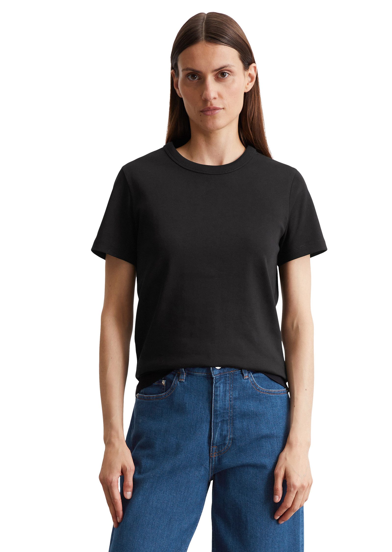 Marc O'Polo T-Shirt aus Interlock-Jersey günstig online kaufen