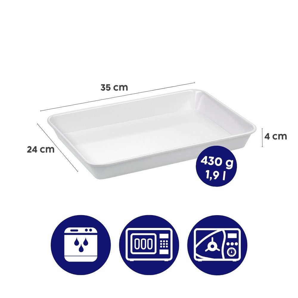 Ornamin Servierschale Schür-Schale 2XL - 4 cm tief, Melamin, Instrumentenschale l Laborschale l Präsentationsschale – Bild 2 von 3