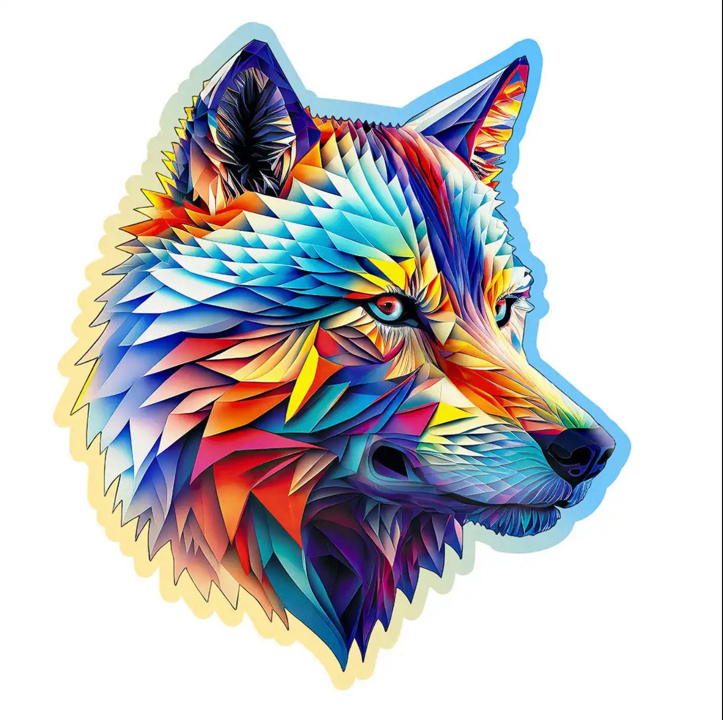 Wooden City Puzzle Holzpuzzle 250 Teile Premium-Puzzle aus Holz mit Wolf-Motiv, 250 Puzzleteile