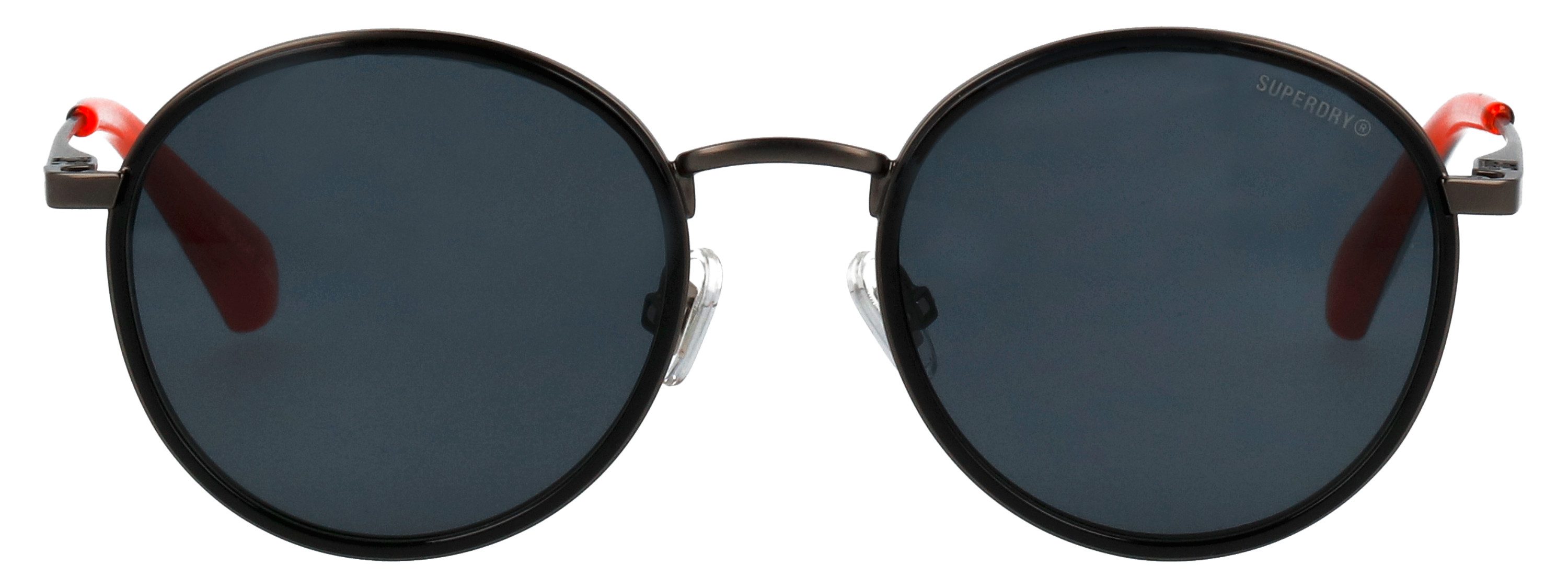 Superdry Sonnenbrille Modell 995063 Form Rund, Logoschriftzug auf Bügel, Kombifassung
