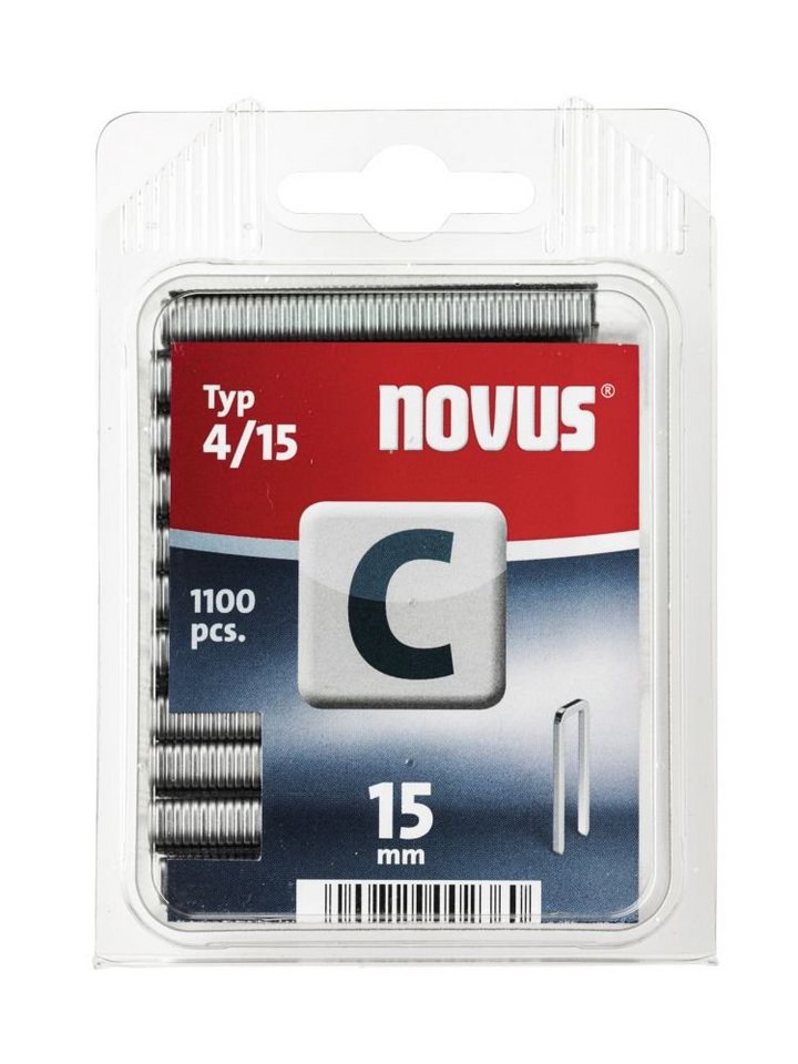 Thumbnail - NOVUS Tackerklammer Novus Tackerklammer Typ C 4/15 1100 Stück
