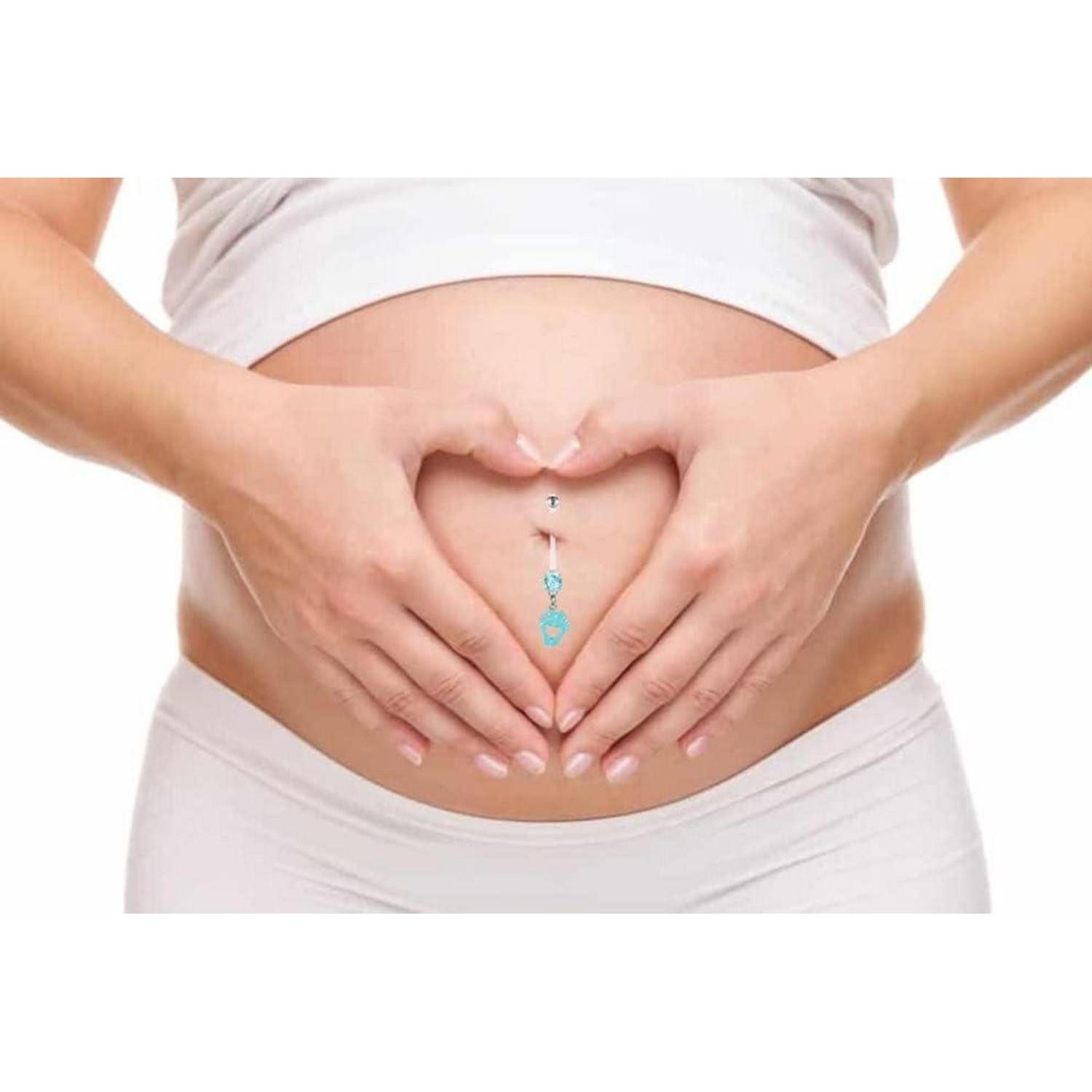 AVYRING Bauchnabelpiercing 14G Flexibles Schwangerschafts-Bauchnabelpiercin günstig online kaufen