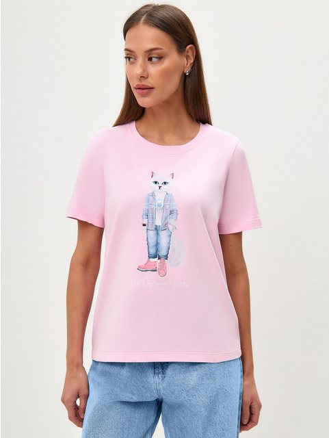 CAT by maniita lacitta Kurzarmshirt T-Shirt COUNTRY CAT (1-tlg) mit Katzen- günstig online kaufen
