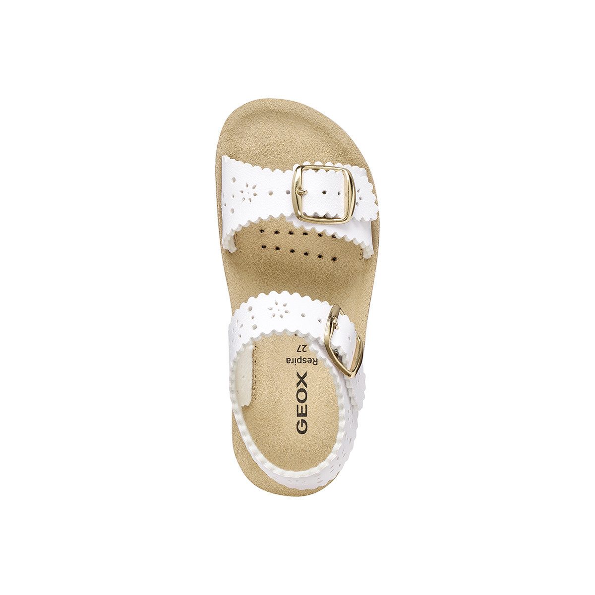 Geox GEOX COSTAREI, Sandalen, Weiß, Kinder Sandale