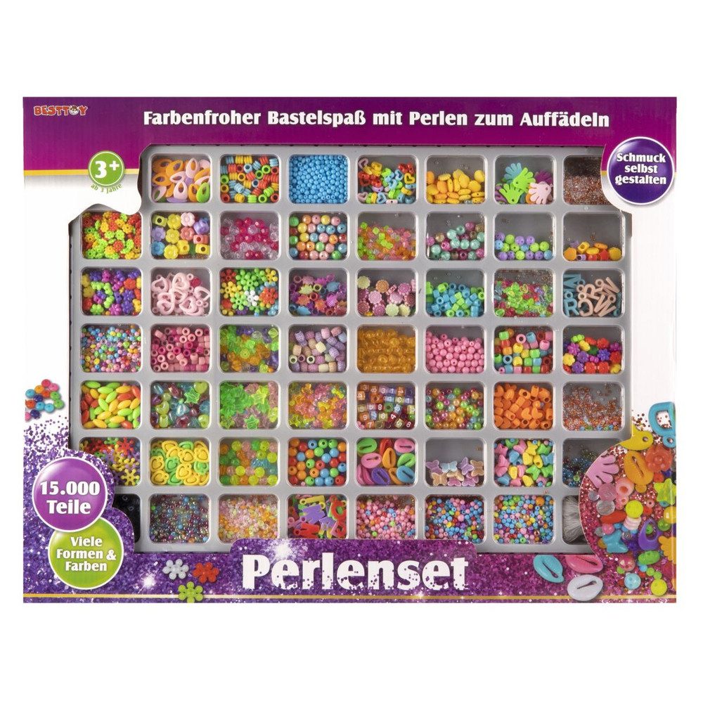 Besttoy Bastelperlen Besttoy - Perlenset - ca. 15.000 Teile