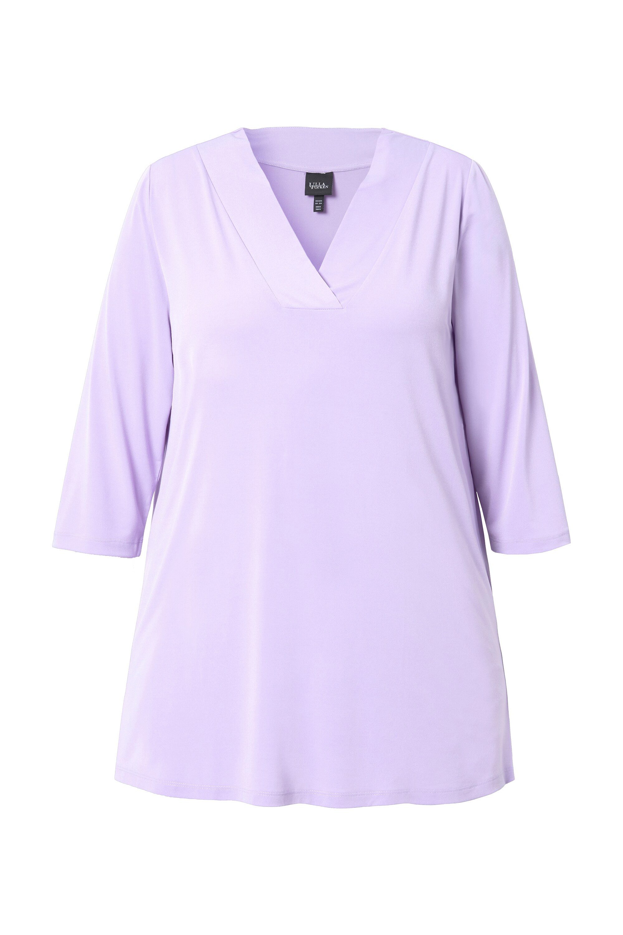 Ulla Popken Longshirt Longshirt A-Linie V-Ausschnitt günstig online kaufen