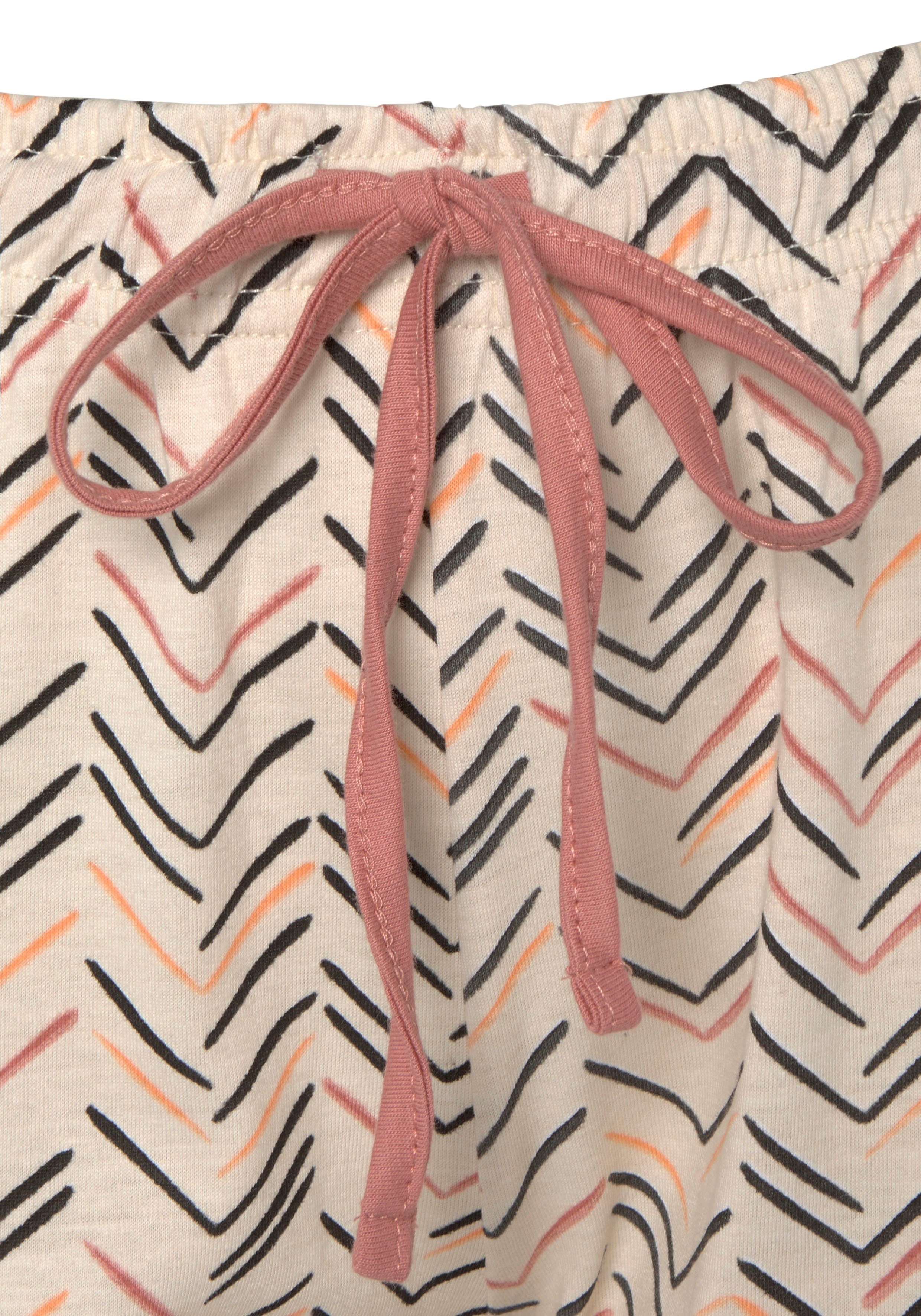 Vivance Dreams by Lascana Pyjama (Set, 2 tlg) mit malerischem Fischgrat-Muster – Bild 5 von 5
